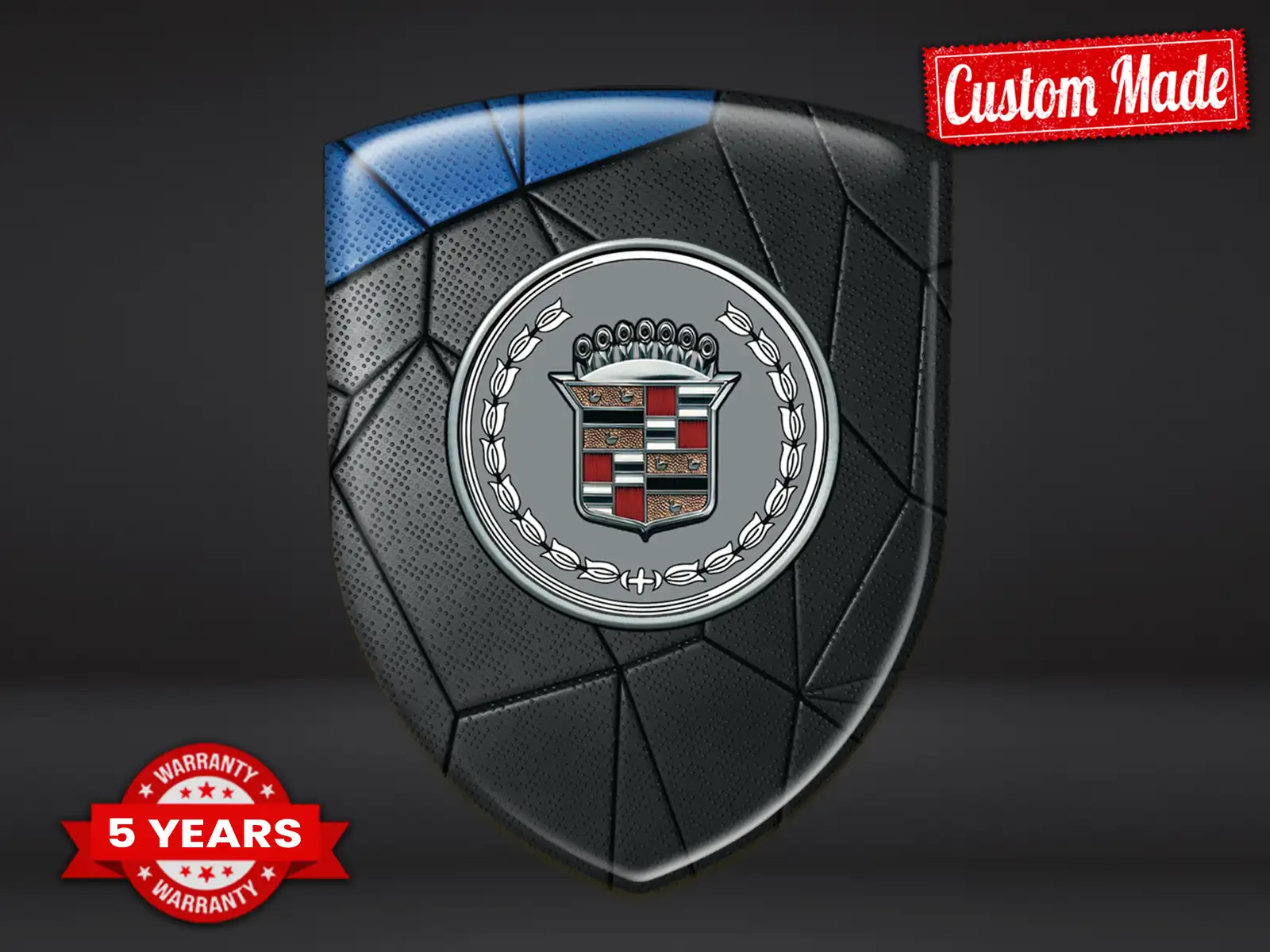 Cadillac Custom Dome Aufkleber Exklusiver Stil Edle Labels